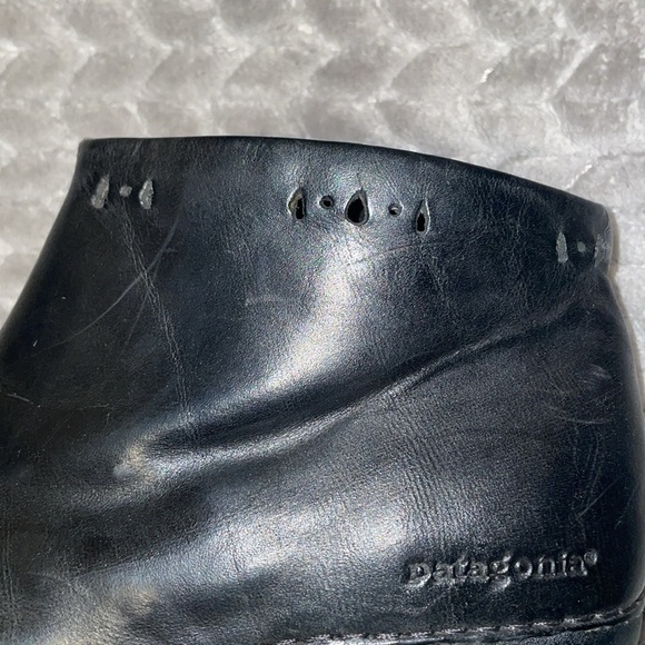 Patagonia Better Clog Ankle Boot Black Leather Zip Woman’s. Size 8.5. Leather. - Picture 9 of 11